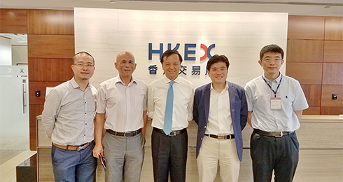 賽伯樂國際控股主席朱敏先生一行訪問香港聯合交易所
